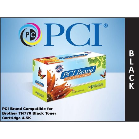 PCI Pci Brother Tn770 Tn-770 Black Toner Ctg TN770-PCI